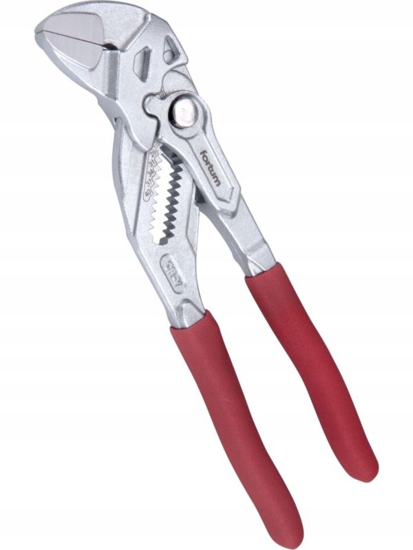 Szczypce do rur Fortum nastawne z przyciskiem 180 mm płaskie regulowane chromowane 1 szt