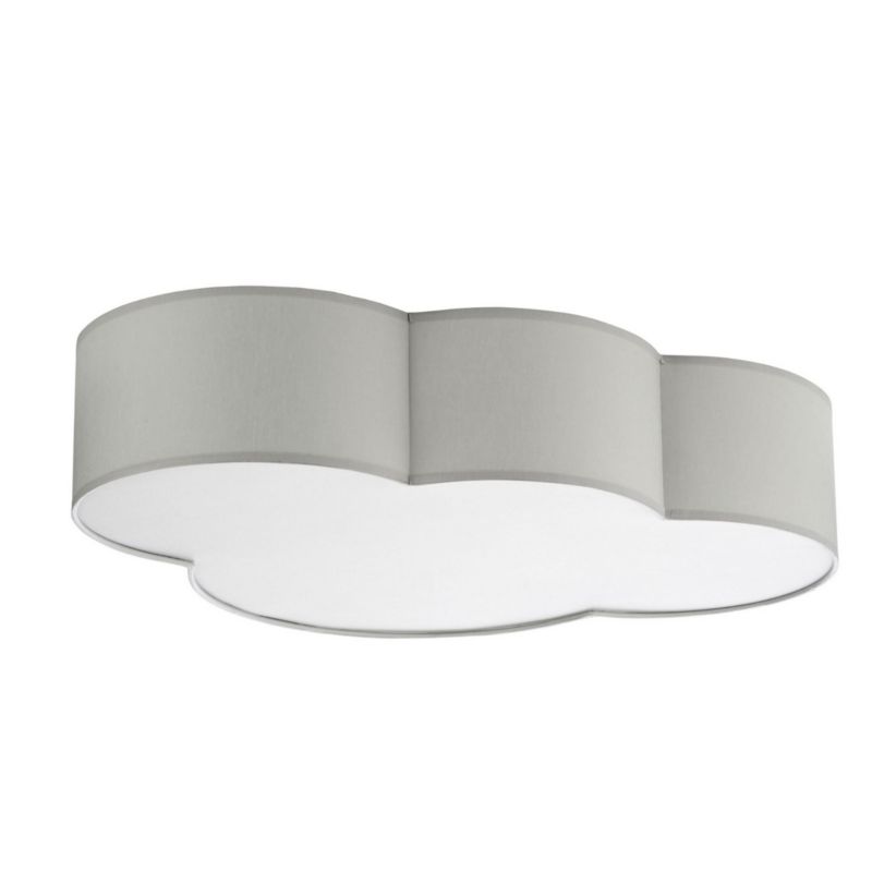 Plafon sufitowy TK-Lighting Cloud biało-szary 4 x E27 x 15W IP20 wym: 13 x 45 x 62 cm - 1 szt.