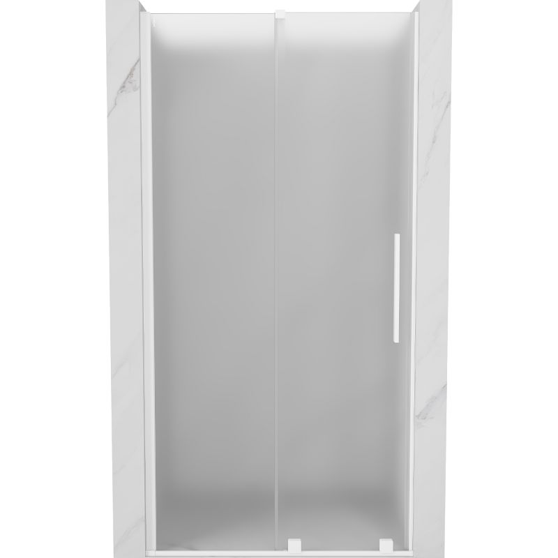 Drzwi prysznicowe Mexen Velar szron białe 90 cm 1 szt.