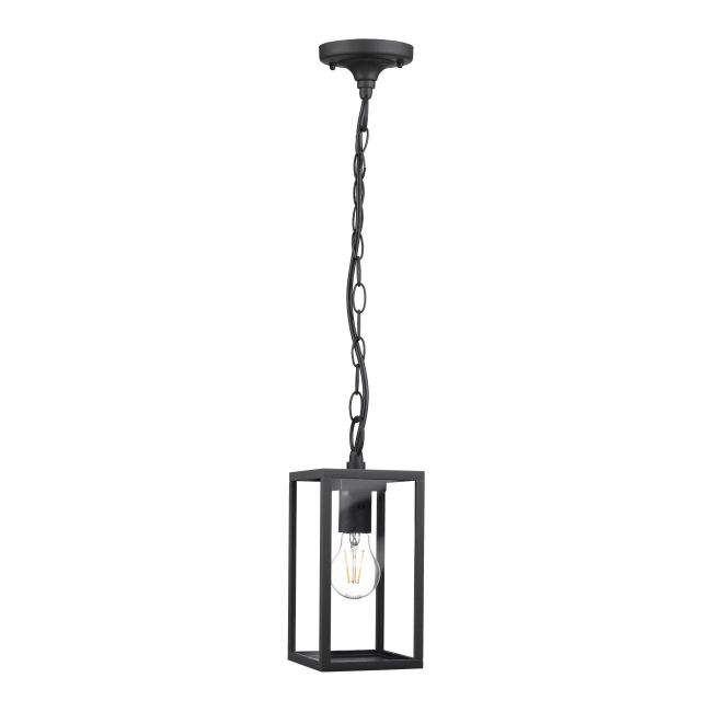 Lampa wisząca Polux Malmo 15 W E27 IP44 czarna