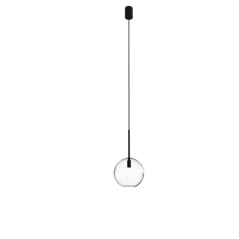 Lampa sufitowa Nowodvorski Lighting Sphere czarno-przezroczysty szklana kula 1xG9 x 10W 1 szt.