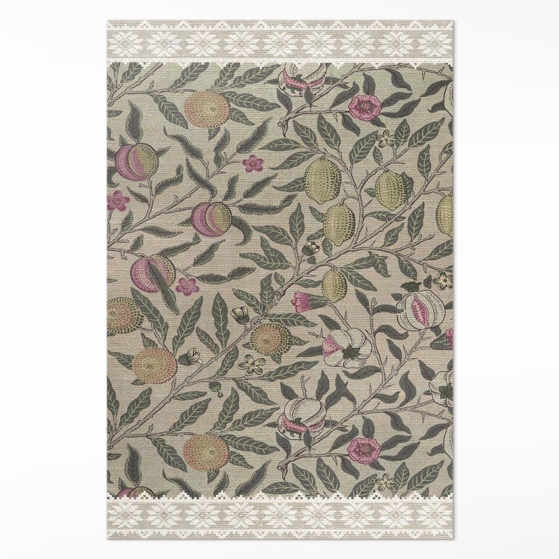 Ozdobny Dywan Winylowy Wallfluent 150x225 cm Owoce William Morris 1 szt.