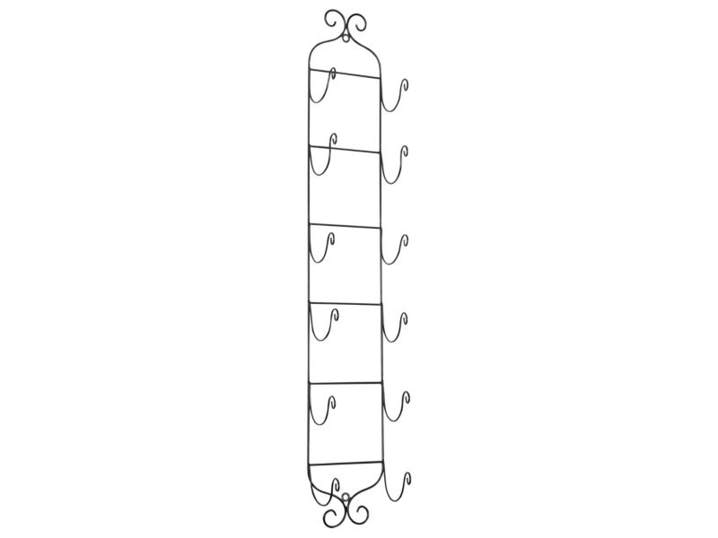Półka wisząca na wino czarna Hydrogen 1 szt.