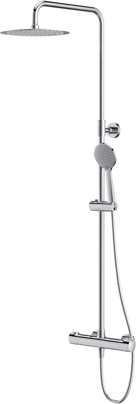 Zestaw prysznicowy Cersanit City chrom termostatyczny deszczownica 1 szt.