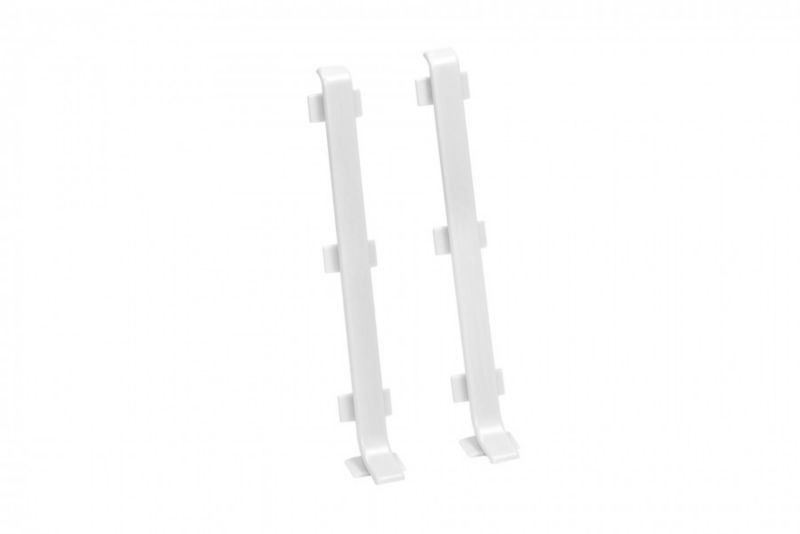 Łącznik do listwy Cezar aluminiowej biały mat 10x100x0,5mm PVC 1 kpl.