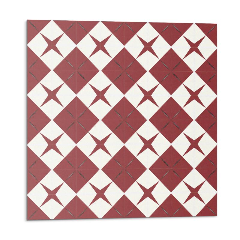 Kafelki samoprzylepne Wallfluent 30x30 cm Wzór gwiazd na diamentach 9 szt.