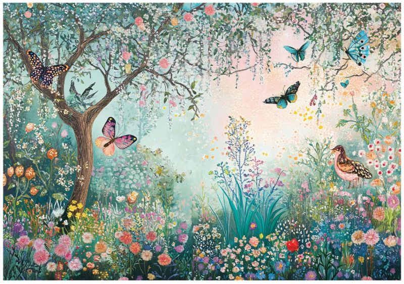 Fototapeta Na Flizelinie WALLARENA 350x250 cm Tapeta Dziecięca Dla Dzieci Ogród Las 1 szt.