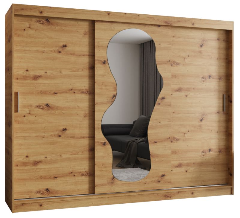 Szafa przesuwna Garderoba Abiks ULTRA 250 dąb artisan 1szt.