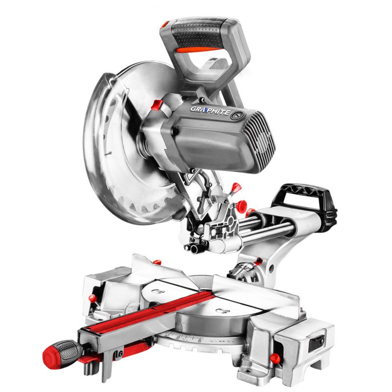 Pilarka ukosowa GRAPHITE 1800W, tarcza 254 x 30 mm, 60T TCT 1 szt