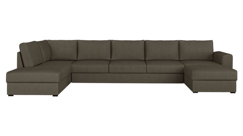 Narożnik z funkcją spania MIRJAN 24 Wilma Large Premium lewy ciemny brąz 1 szt.