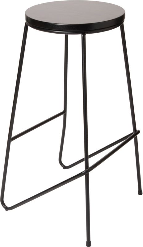 Stołek barowy GoodHome Maloux czarny