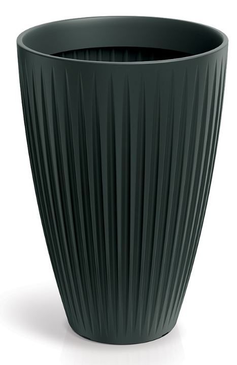 Doniczka Prosperplast Latia Round High antracytowa 40 cm 1 szt.