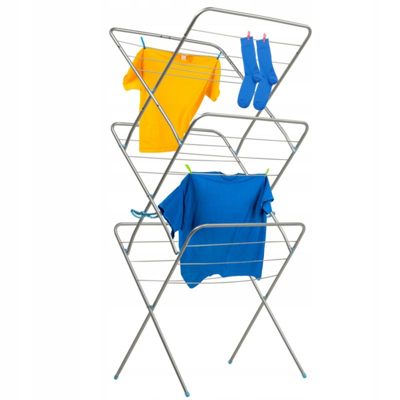 Suszarka Na Pranie KADAX Balkonowa Pionowa 20m Do Ubrań Na Bieliznę 3 Poziomy 1szt.