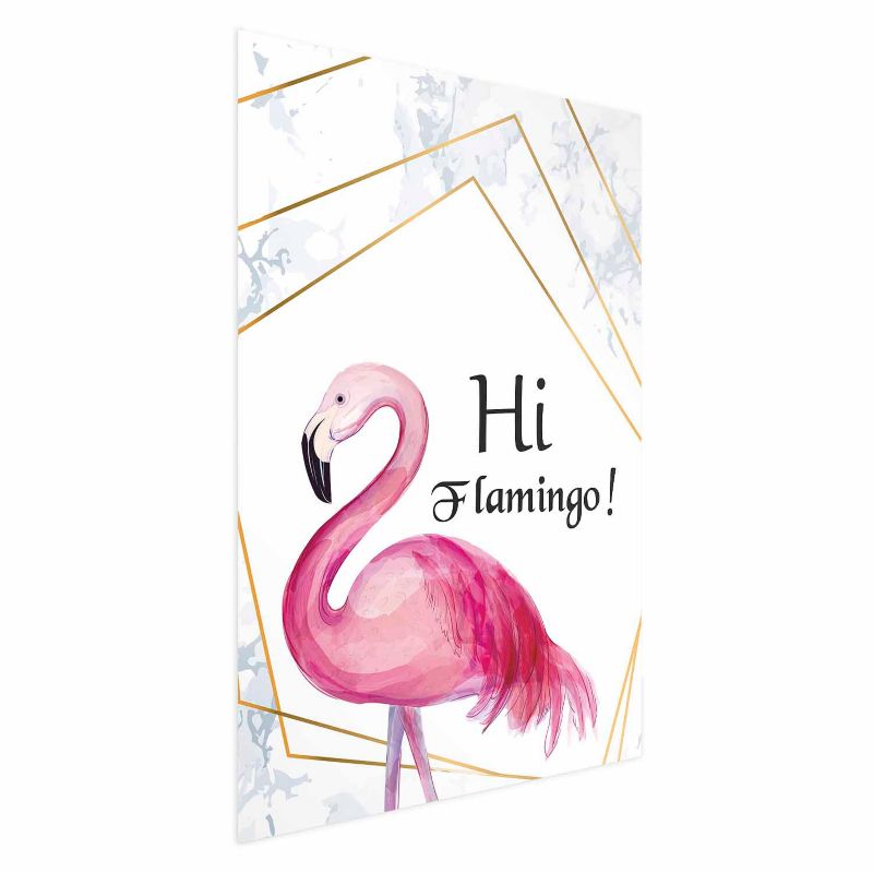 Plakat Artgeist Hi flamingo 60x90 cm bez ramy 1 szt