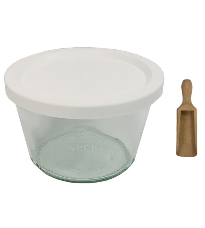 Słoik MODO24 Weck 370 ml fi 100 mold plastikowe wieko miarka 1 kpl.
