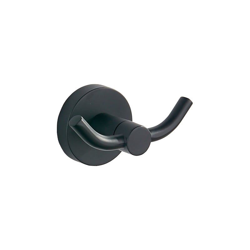 Haczyk na ręcznik podwójny Mexen Remo czarny 1 szt.