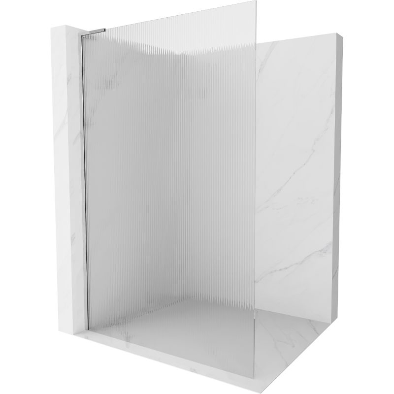 Ścianka prysznicowa Mexen Kioto prążki chrom 80x200 cm 800-080-103-01-09 1 szt.
