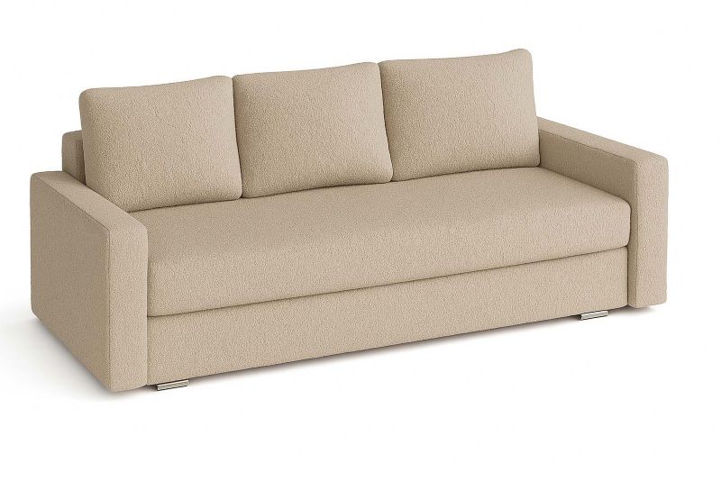 Kanapa rozkładana z funkcją spania Bonni SILVER 3 boucle beżowa 1 szt.
