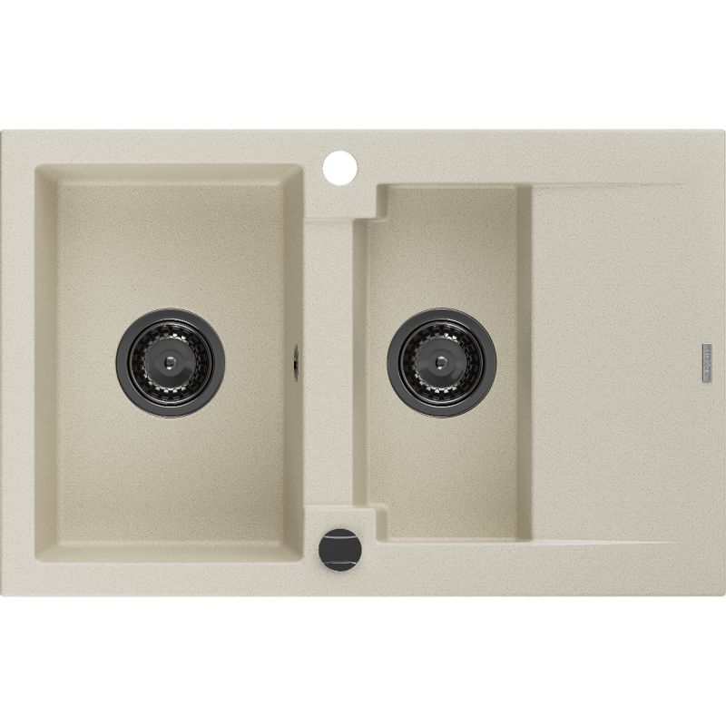 Zlewozmywak wpuszczany Mexen Gaspar 1,5-komorowy beżowy 737x475 mm - 6507731505-69-G 1 szt.