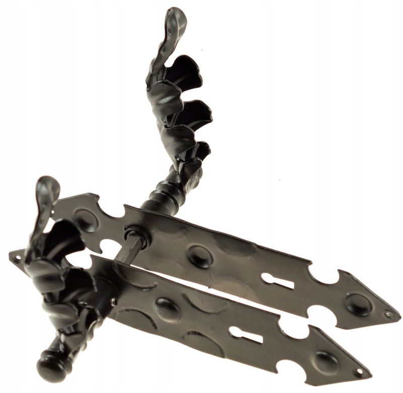 Klamka Drzwiowa FEINZ Liść Do Drzwi Furtki Bramy Kuta 72 Mm Klucz 1 szt.