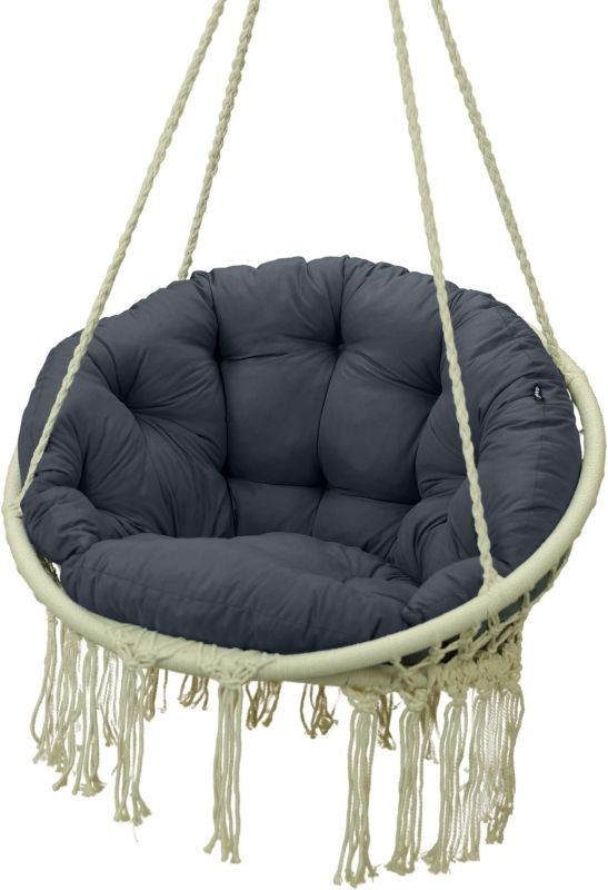 Poduszka na fotel wiszący AMPO 110x60 cm ciemny szary 1 szt.