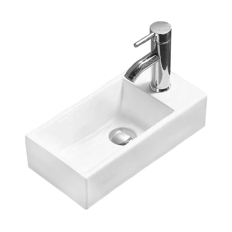 Umywalka nablatowa Mexen Inez biała 45x25 cm 1 szt.