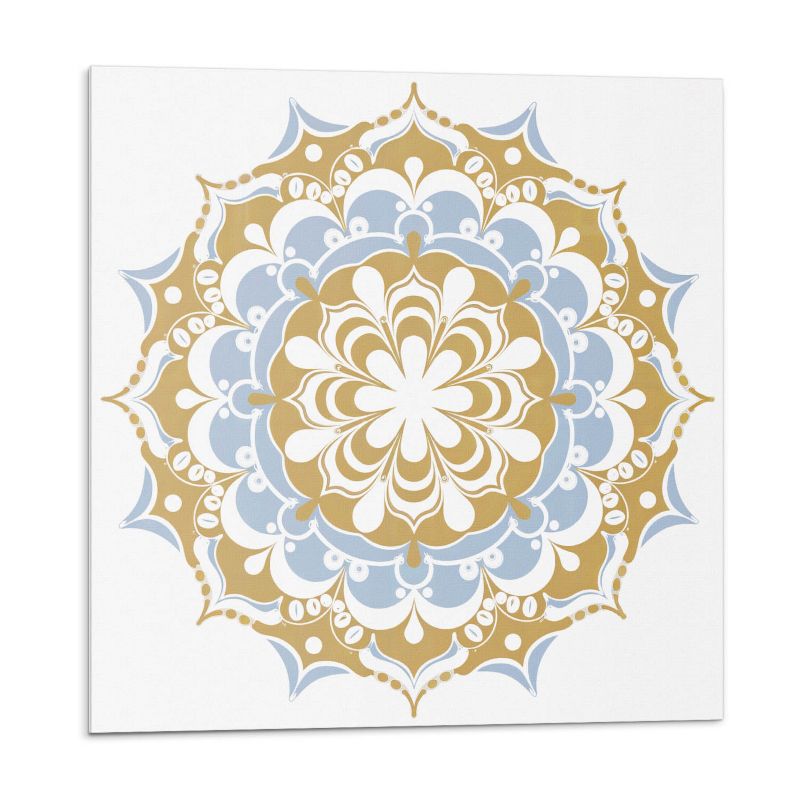 Kafelki samoprzylepne Wallfluent 50x50 cm Mandala kwiatów w pełni kolorów 4 szt.