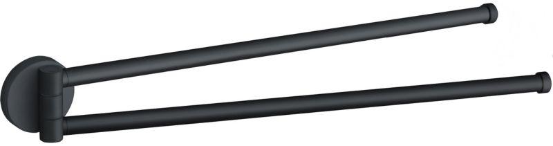 Wieszak na ręczniki typu ruchomego Mexen Remo czarny 47 cm 2 szt.