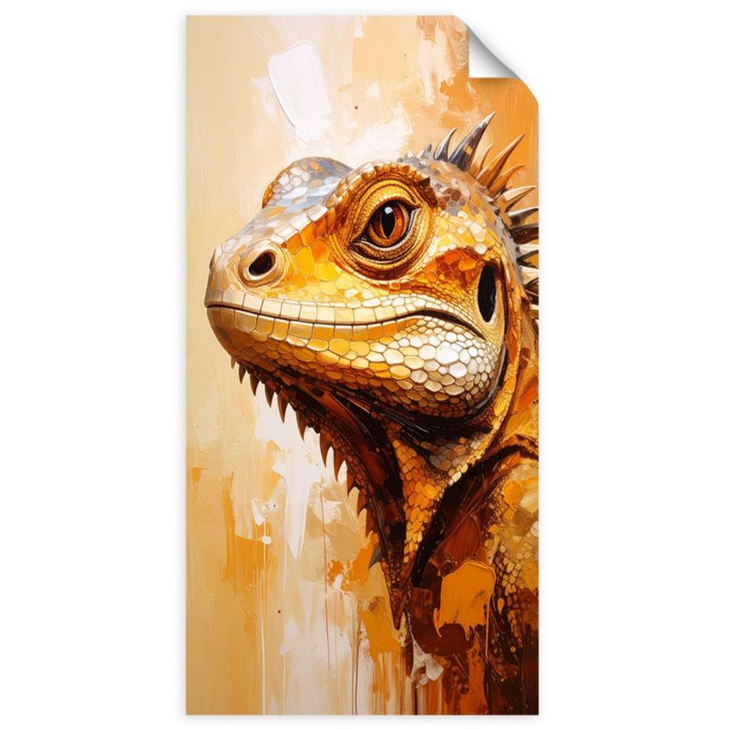 Naklejka samoprzylepna Feeby Głowa jaszczurki Gady 80x160cm 1szt