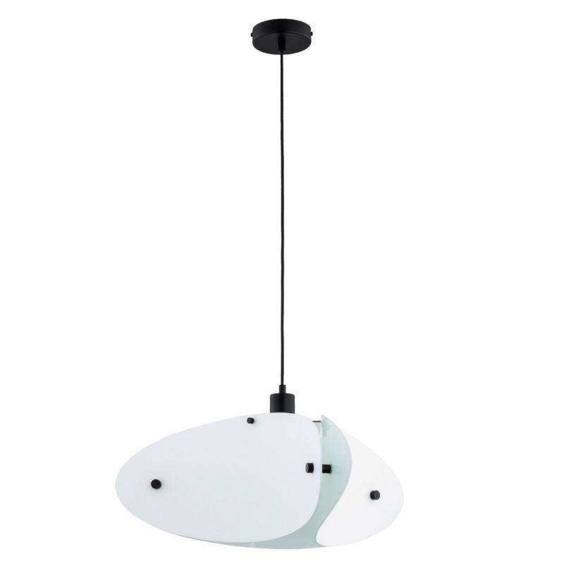 Lampa wisząca Alfa Kelis 3096 biało-czarna dekoracyjna 1xE27 x 15W 1 szt.