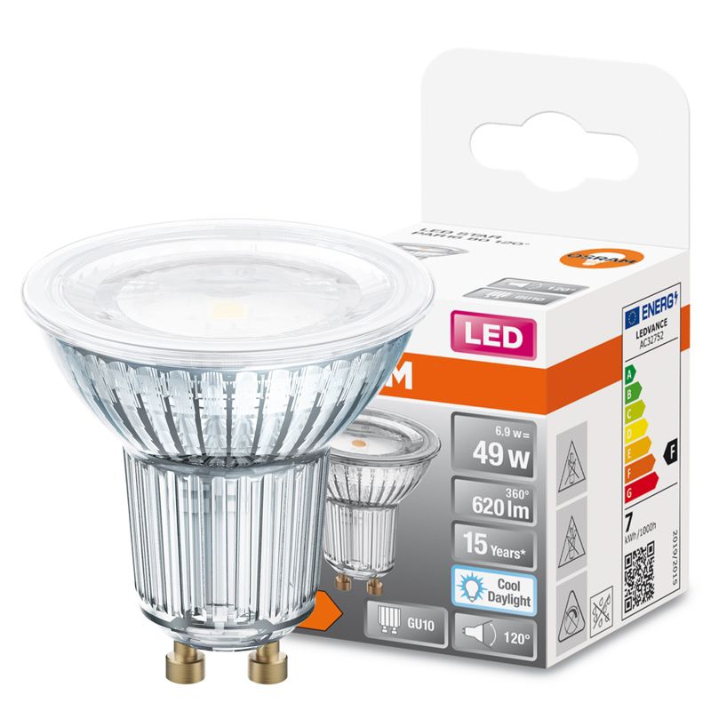 Żarówka LED Osram PAR16 Reflektor GU10 6.9W 620lm 6500K 120st 1 szt.