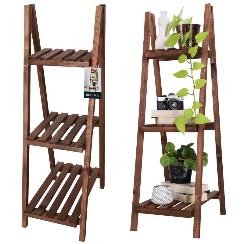 Kwietnik KOTARBAU ogrodowy drewniany balkon taras brązowy 1 szt.