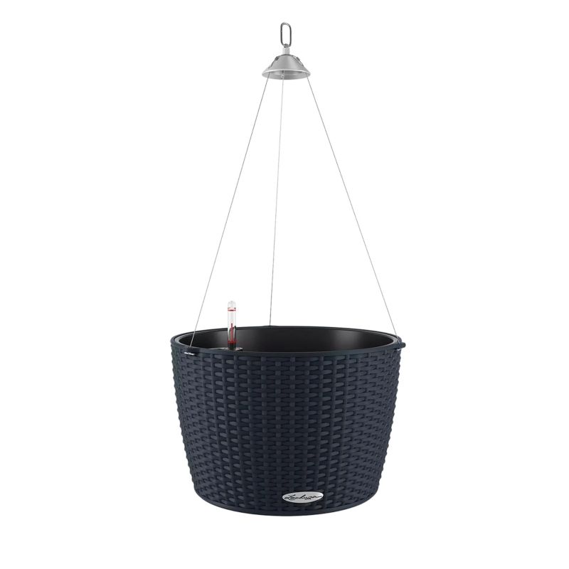 Doniczka Lechuza Do Domu Na Taras NIDO Cottage 35 grafitowy czarny 1 szt