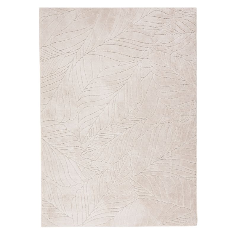 Dywan 120x170 cm Botanic e-floor pluszowy liście beżowy 1 szt
