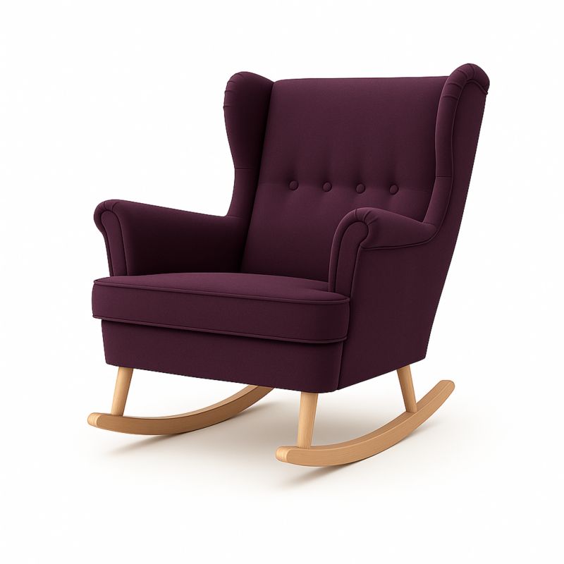 Fotel uszak Sofello welurowy na płozach 1 szt