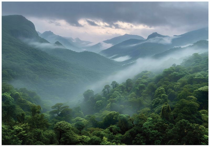 Fototapeta WALLARENA Do Sypialni Salonu Na Flizelinie Las Góry Natura 300x210 cm 1 szt.