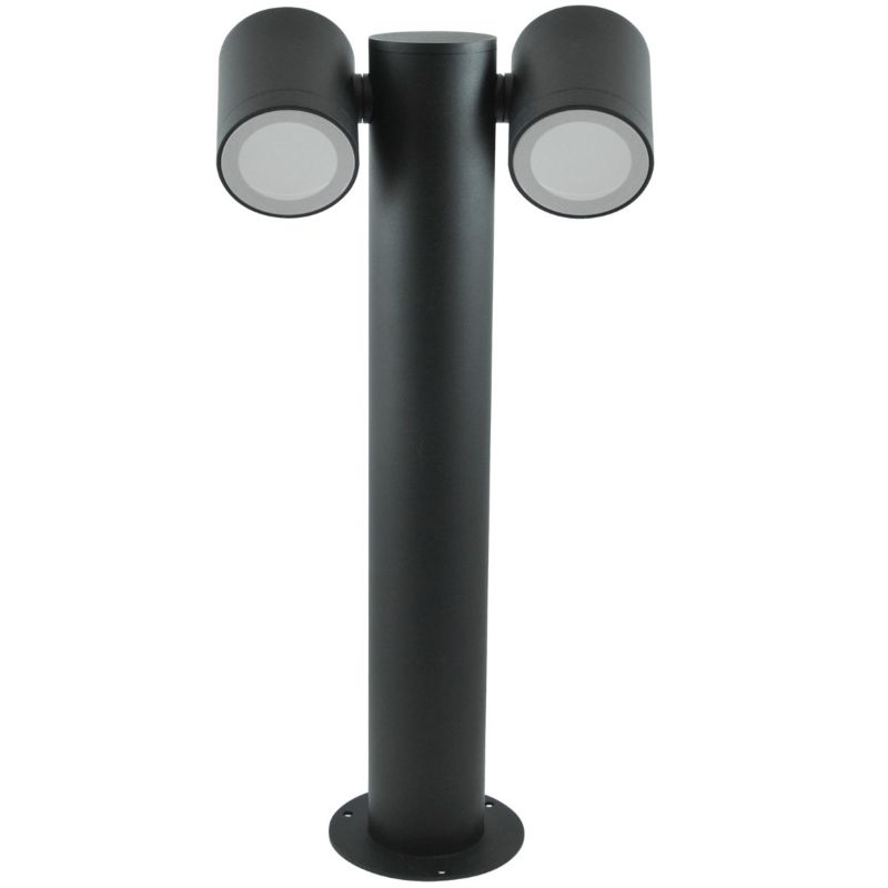 Lampa ogrodowa stojąca Polux Pino czarny mat 2 x GU10 x IP44 wym: 44 x 22 x 11 cm - 1 szt.