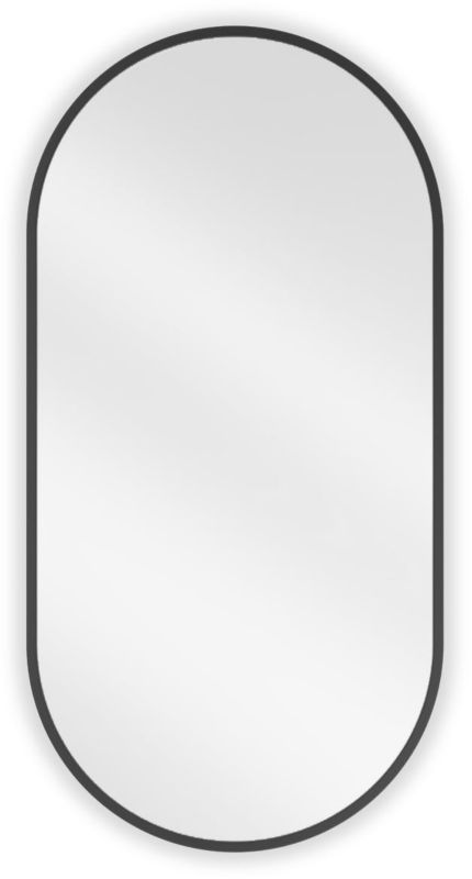 Lustro łazienkowe owalne Mexen Loft czarne 80x40 cm 1 szt.