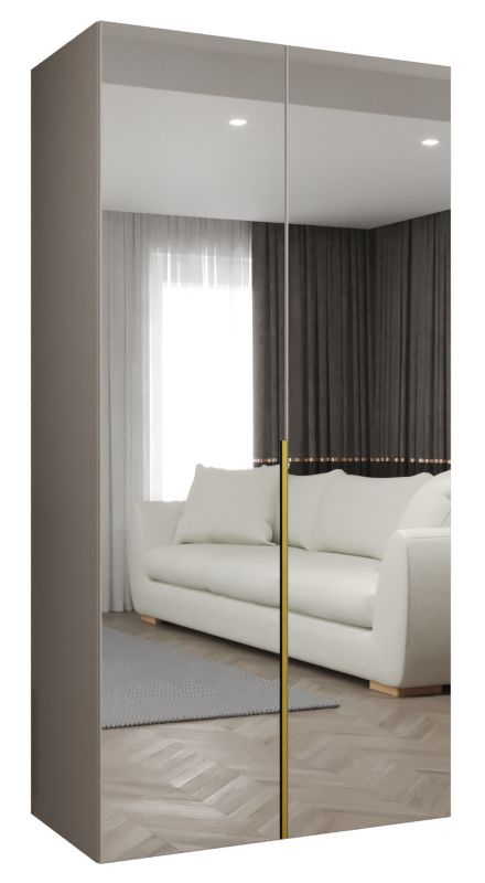 Szafa uchylna otwierana ALICANTE 3 100 wys 202 cm Kaszmir + Złoty 1 szt