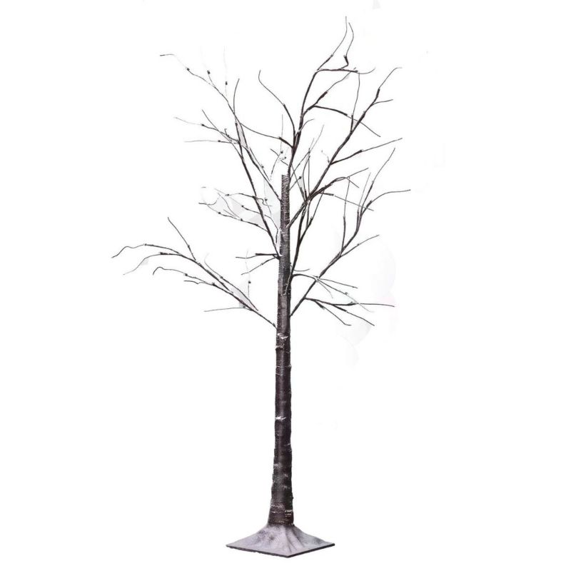 Lampa podłogowa stojąca Abruzzo Christmas ciemny brąz LED wym: 150 x 85 x 85 cm - 1 szt.