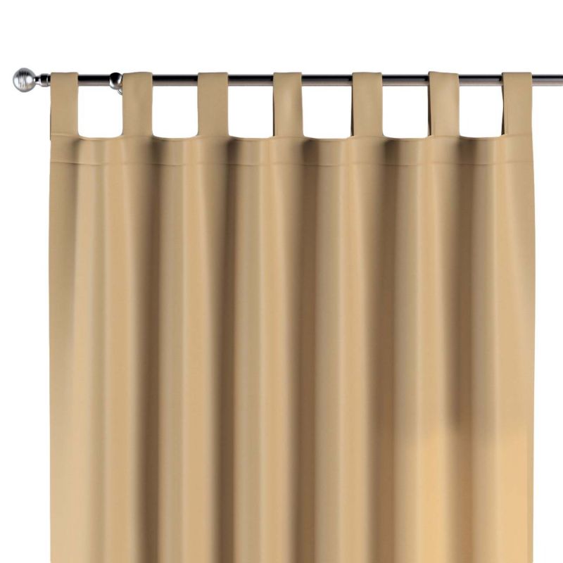 Zasłona na szelkach 1 szt. 130 x 245 cm Dekoria złoty z połyskiem 1 szt.