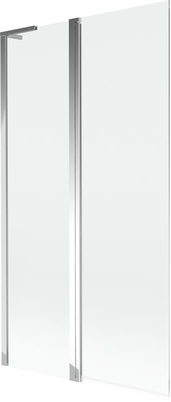 Parawan nawannowy Mexen Mist L transparentny 100x150 cm 2-skrzydłowy 1 szt