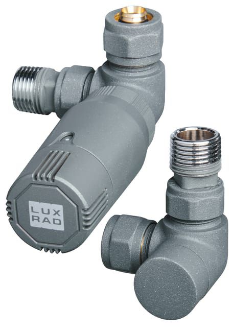 Zestaw termostatyczny osiowo prawy (głowica w lewo) LUXRAD grafit str. 1 kpl