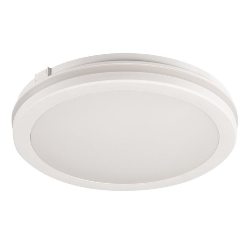 Lampa sufitowa zewnętrzna Kanlux Beno Eco biała LED 40W 3000K-6500K 4600lm IP65 wym: 5,5 x 40 x 40 cm - 1 szt.