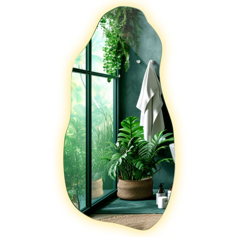 Lustro LED Tulup 50x100 cm Ciepły LED Boho Loftowe 1 szt.