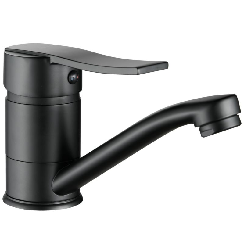 Bateria umywalkowa Kuchinox stojąca MADERA Ruchoma wylewka czarna 1 szt.