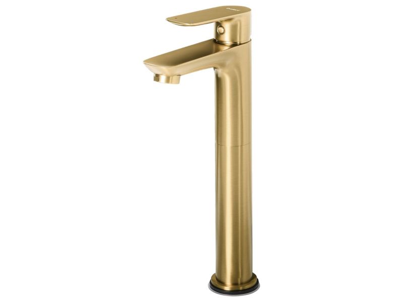 Bateria umywalkowa wysoka Chimbote Mosiądz Złoty 1 szt.