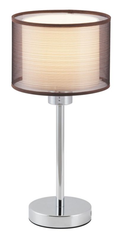 Lampa stołowa Rabalux Anastasia brązowo-chromowana 1 x E27 x 60W IP20 wym: 39 x 18 x 18 cm metal - 1 szt.