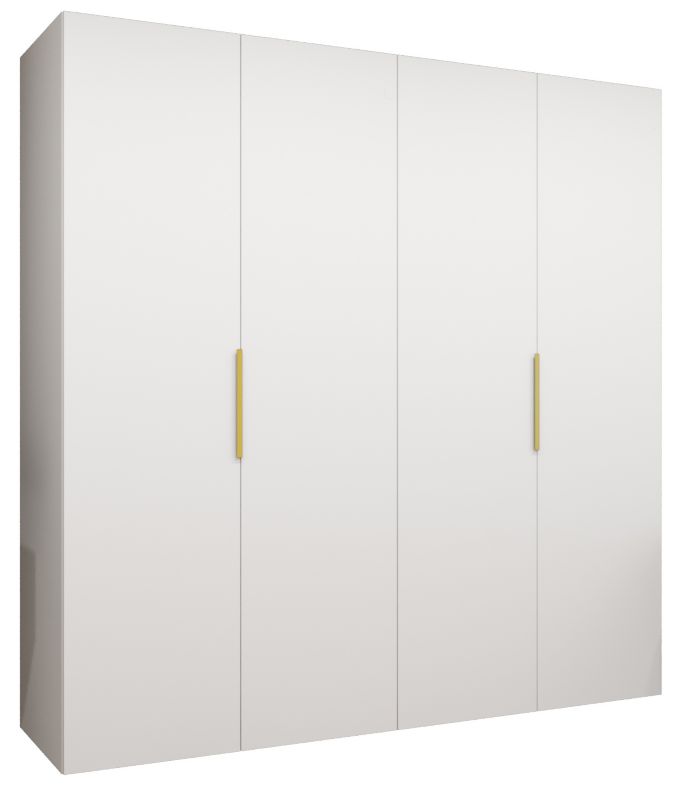 Szafa uchylna Abiks MARBELLA 1 200 wys 202 cm Biały + Złoty 1 szt