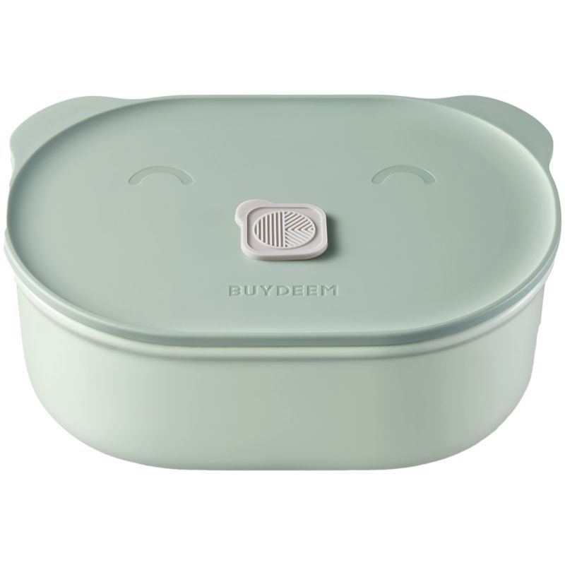 Lunch Box BUYDEEM CT3007 pojemnik ceramiczny na żywność odporny na wysokie temperatury 500 ml z plastikową pokrywką zielony 1 szt.